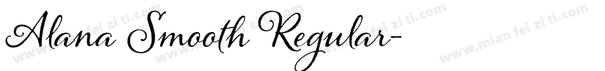 Alana Smooth Regular字体转换